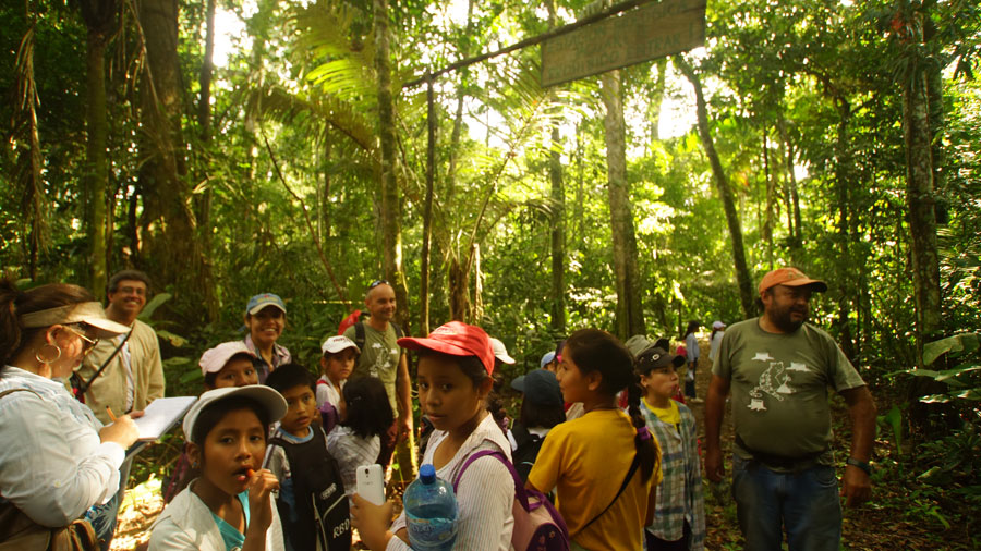 Umweltbildung mit Schülern aus Rurre 2015 Jaguarete
